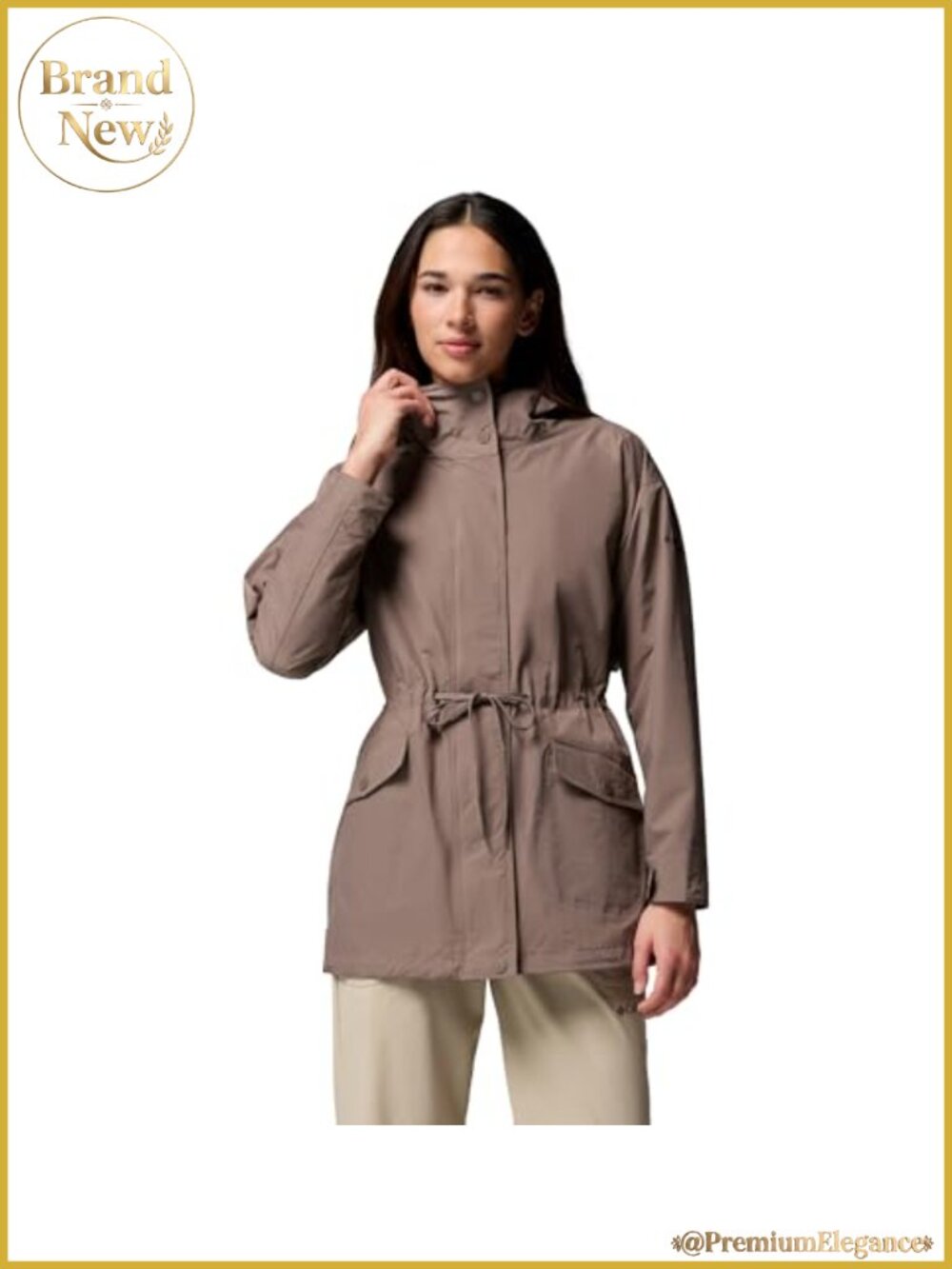 Water Resistant Anorak Jacket with Hood & Vented Back